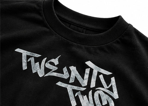 22 Silver Oversized T-shirt - Black