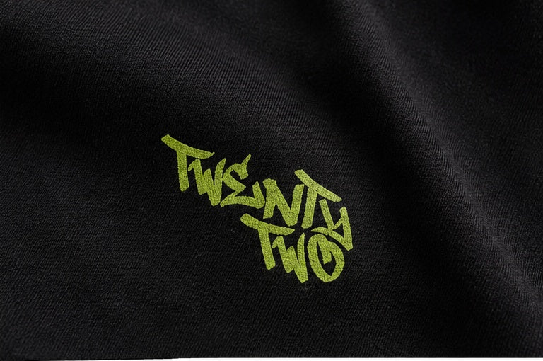 22 Caution Oversized T-shirt - Black