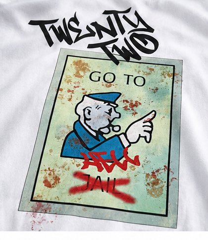 22 BTR Oversized T-Shirt – White