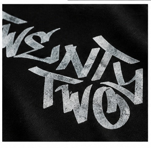 22 Silver Oversized T-shirt - Black